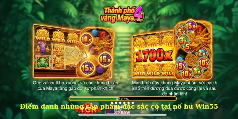 Điểm danh những sản phẩm đặc sắc có tại nổ hũ Win55
