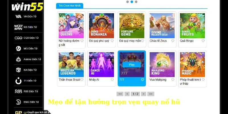 Quay nổ hũ luôn giữ được sức hút mạnh mẽ với người chơi 4 Mẹo để tận hưởng trọn vẹn quay nổ hũ