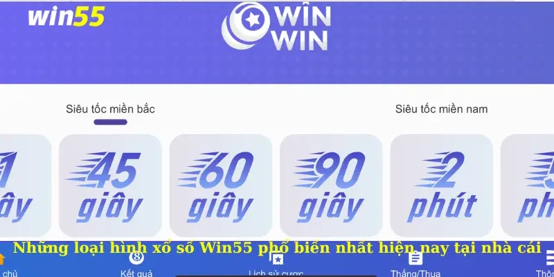 Xổ số Win55 3 Những loại hình xổ số Win55 phổ biến nhất hiện nay tại nhà cái